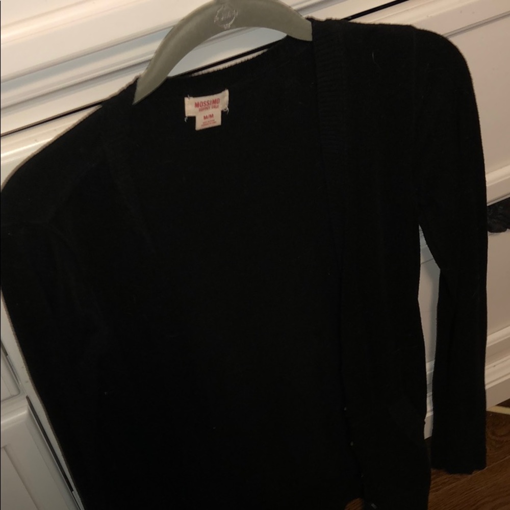 black button up cardigan